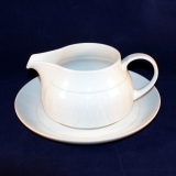 Lanzette white Gravy/Sauce Boat with Underplate used