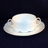 Monbijou white Soup Cup/Bowl with Saucer as good as new