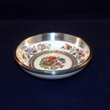 Chinese Rose Bowl with silver rim 3,5 x 13 cm as good as new